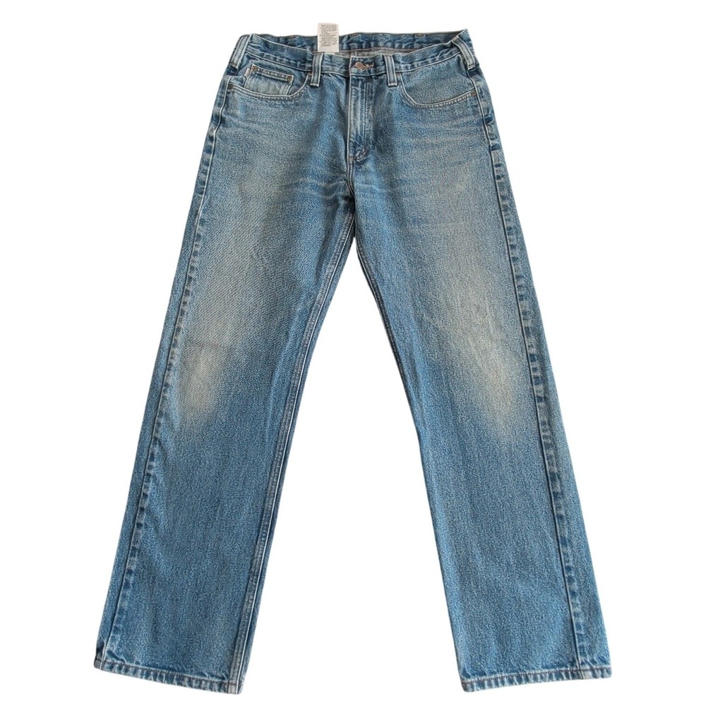 Carhartt Denim B480-DVB Traditional Fit Blue Jeans 36x34 Work Jeans